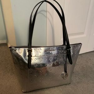 Silver Michael Kors Purse